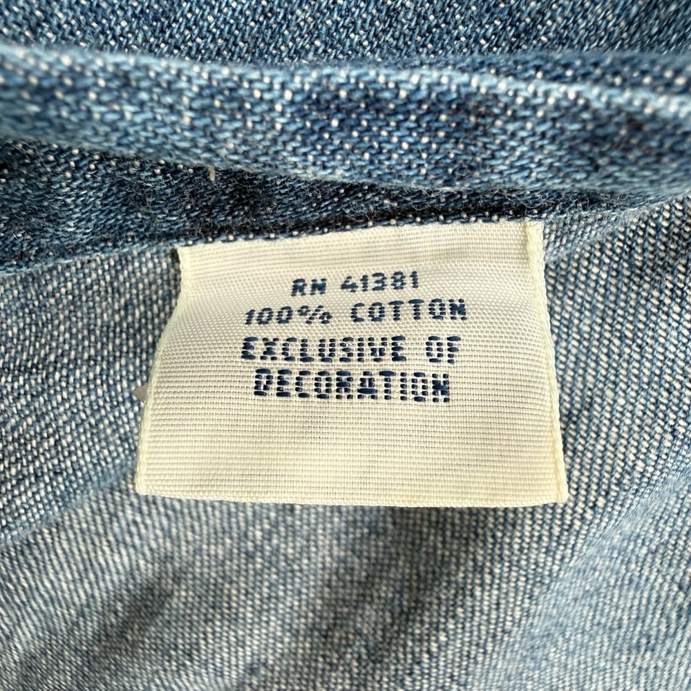 Polo Ralph Lauren Shirt Mens L Chambray Flesh Pony Button Down Blue - Picture 11 of 13